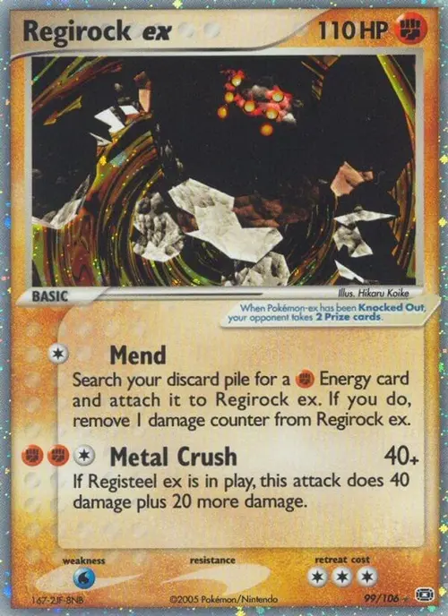 Regirock ex card art