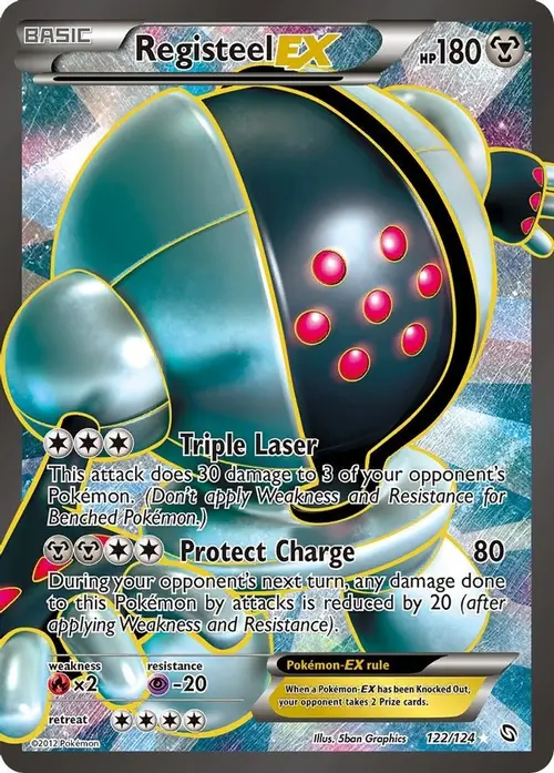 Registeel EX (122 Full Art) card art