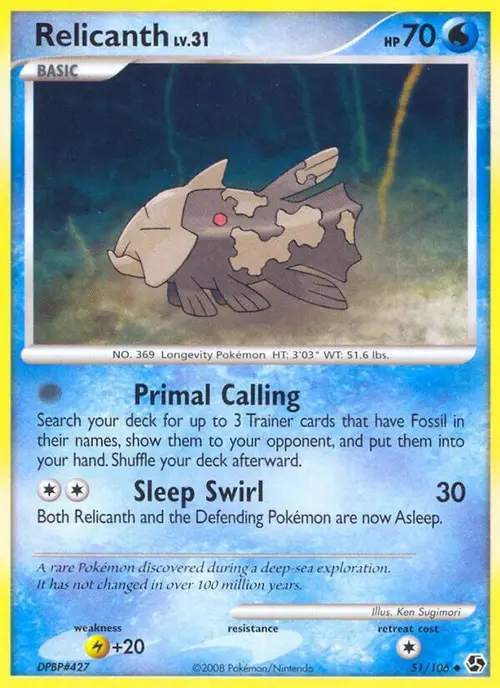 Relicanth card art