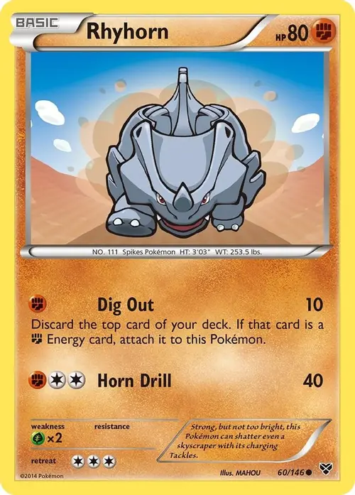 Rhyhorn card art