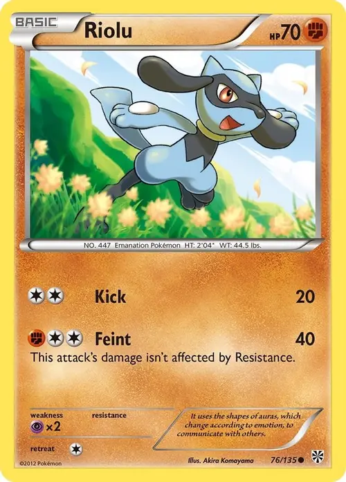 Riolu (76) card art