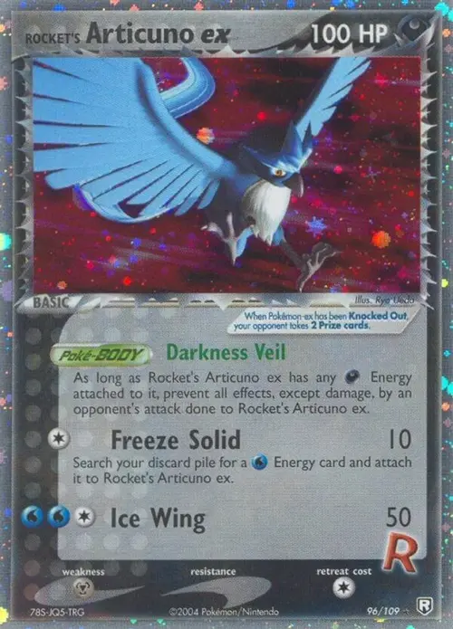 Rocket's Articuno ex card art