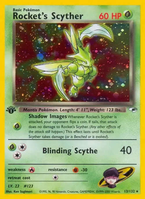 Rocket's Scyther card art