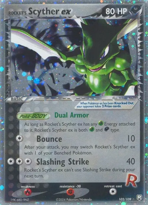 Rocket's Scyther ex card art
