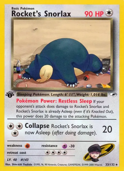 Rocket's Snorlax card art