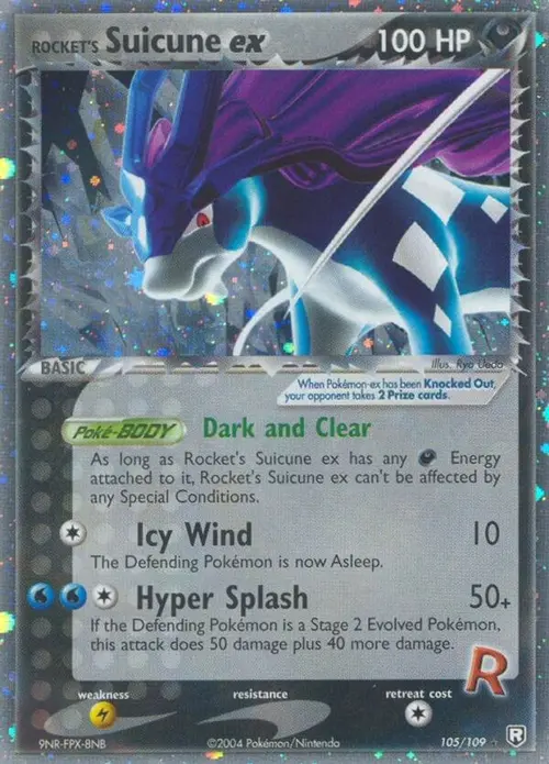 Rocket's Suicune ex card art