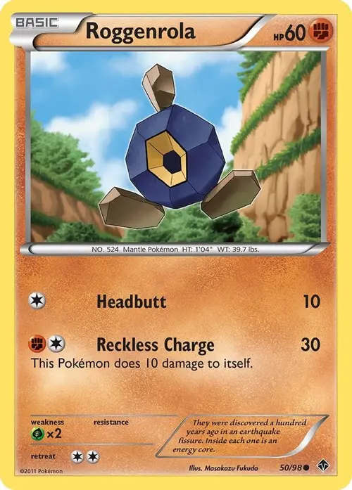 Roggenrola (50) card art