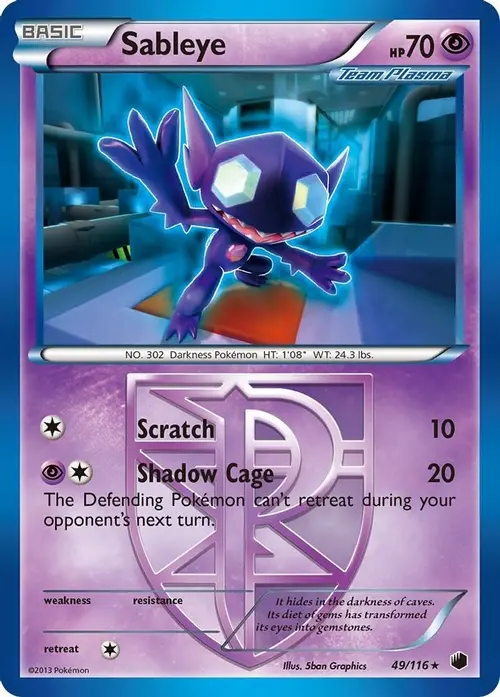 Sableye (Team Plasma) card art