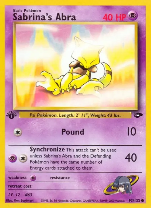 Sabrina's Abra (93) card art