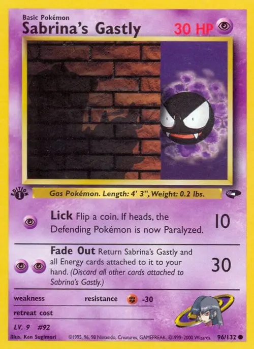 Sabrina's Gastly (96) card art