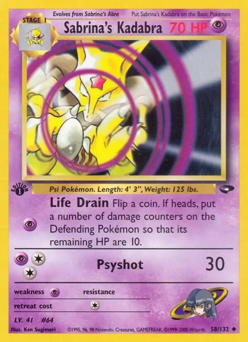 Sabrina's Kadabra card art