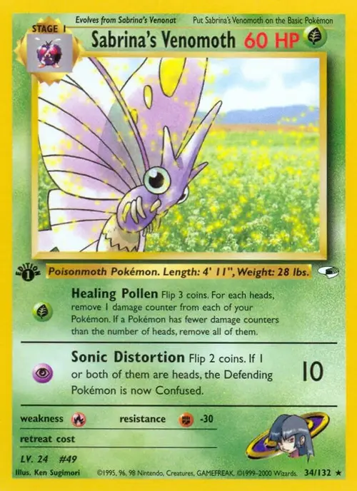 Sabrina's Venomoth card art