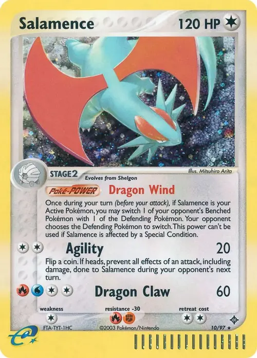 Salamence - 10/97 card art