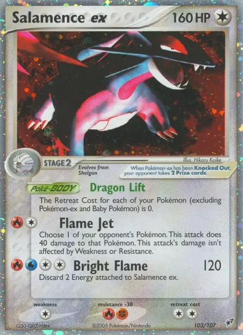 Salamence ex card art