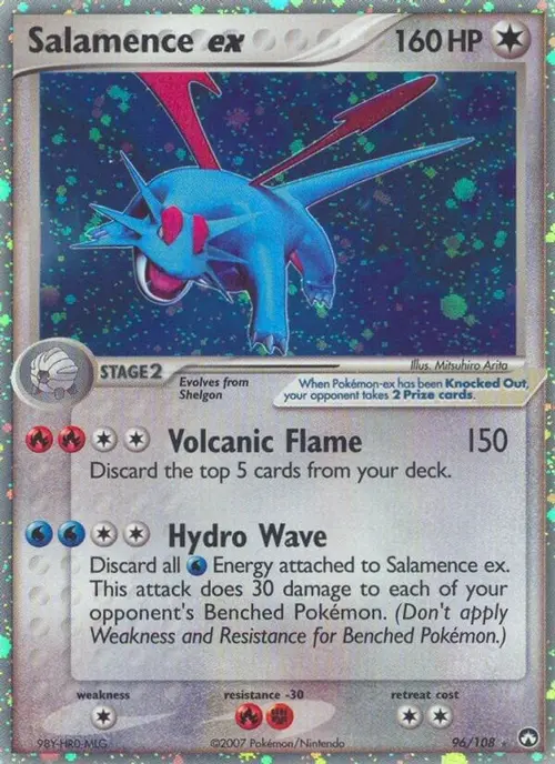 Salamence ex card art