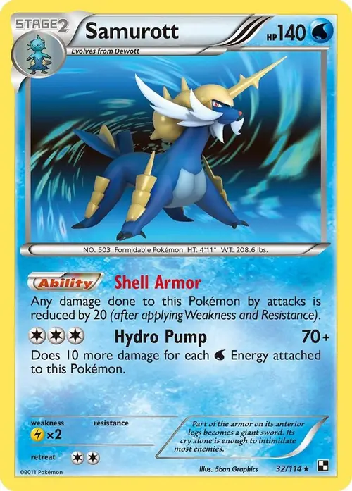 Samurott (32) card art