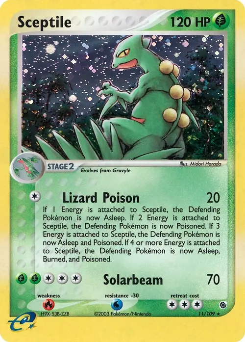 Sceptile - 11/109 card art