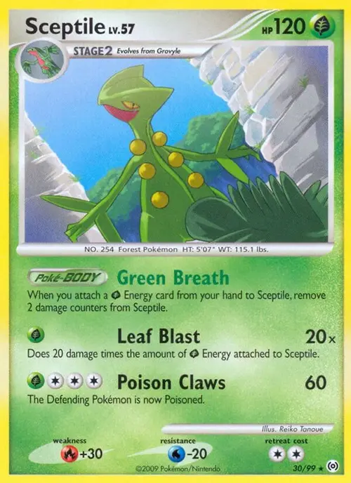 Sceptile (30) card art