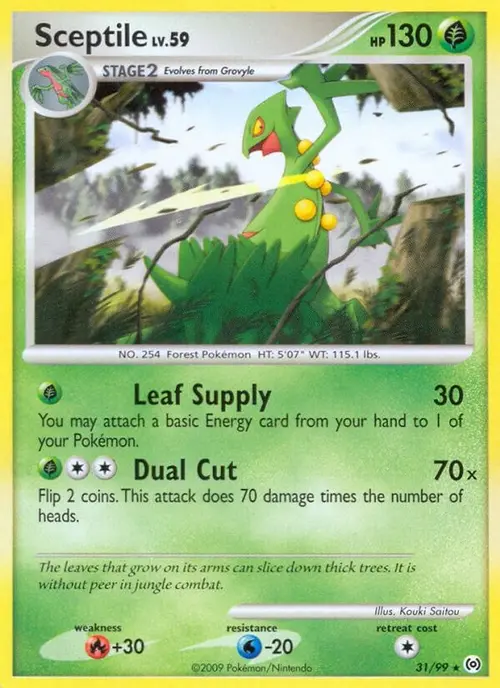 Sceptile (31) card art