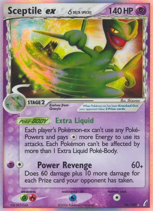 Sceptile ex (Delta Species) card art