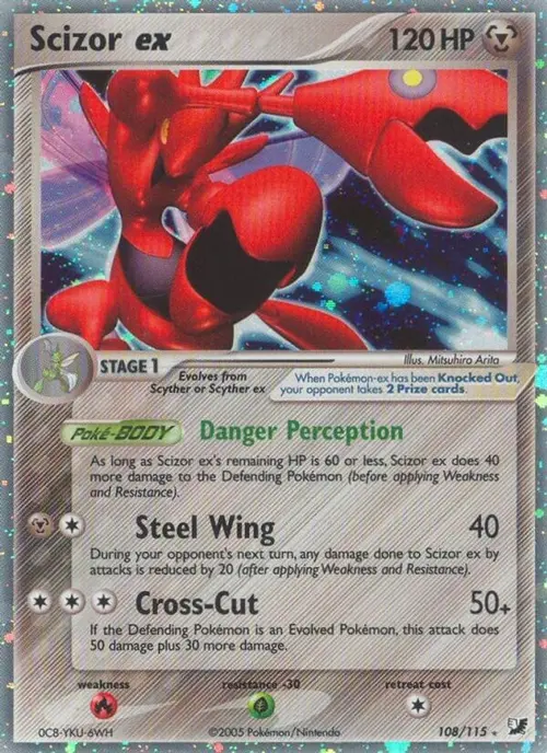 Scizor ex card art