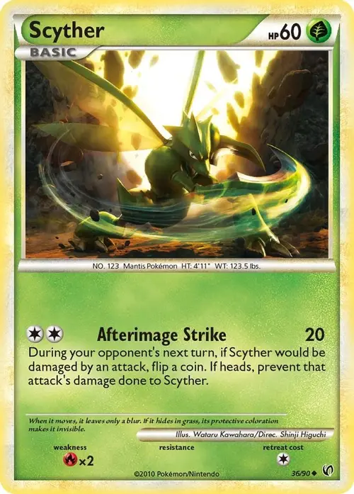 Scyther (36) card art