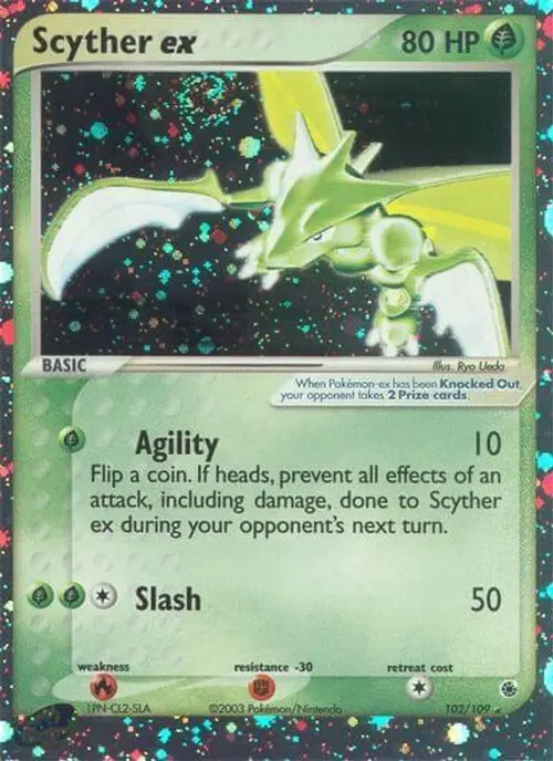 Scyther ex card art