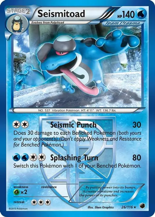 Seismitoad (Team Plasma) card art