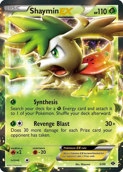 Shaymin EX card art