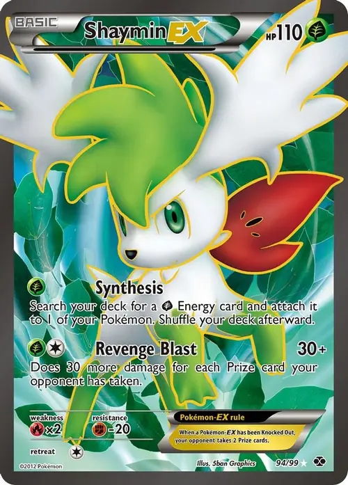 Shaymin EX (94 Full Art) card art
