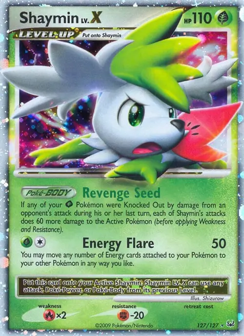 Shaymin Lv.X (Sky Forme) card art