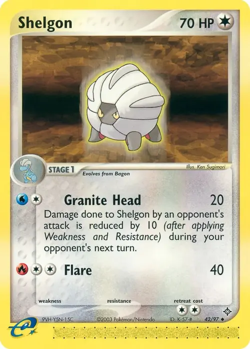 Shelgon - 42/97 card art