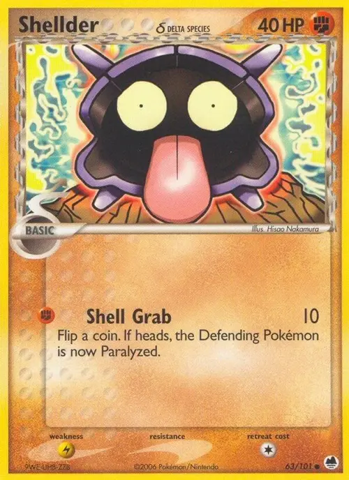 Shellder (Delta Species) card art