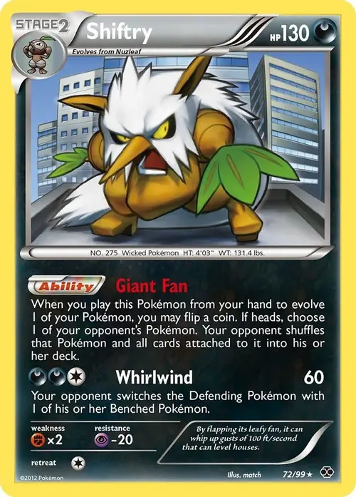 Shiftry card art