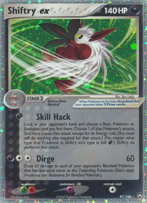 Shiftry ex card art