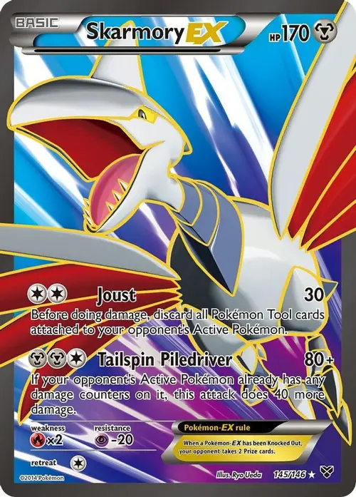 Skarmory EX (145 Full Art) card art