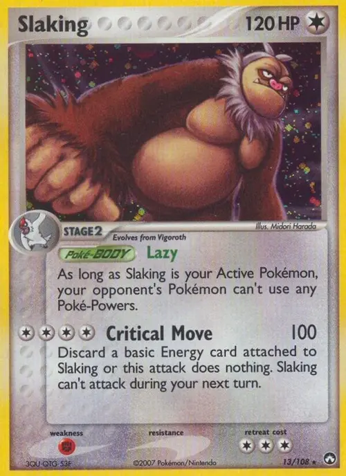 Slaking card art