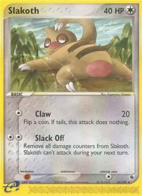 Slakoth card art