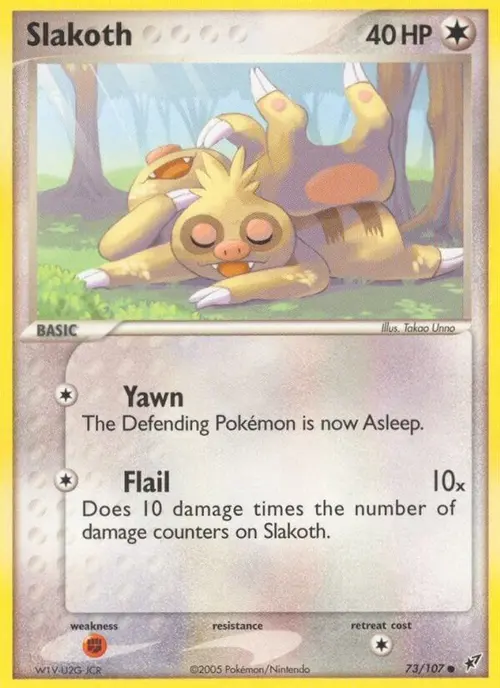 Slakoth card art