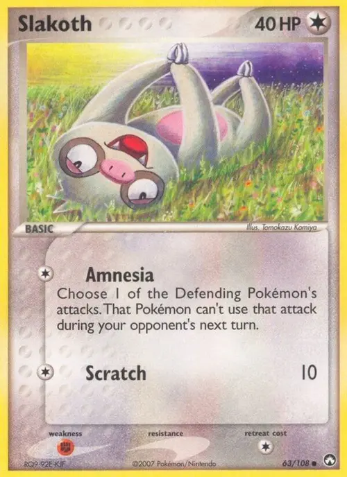 Slakoth card art