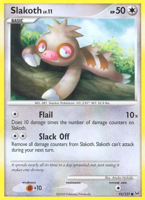 Slakoth card art
