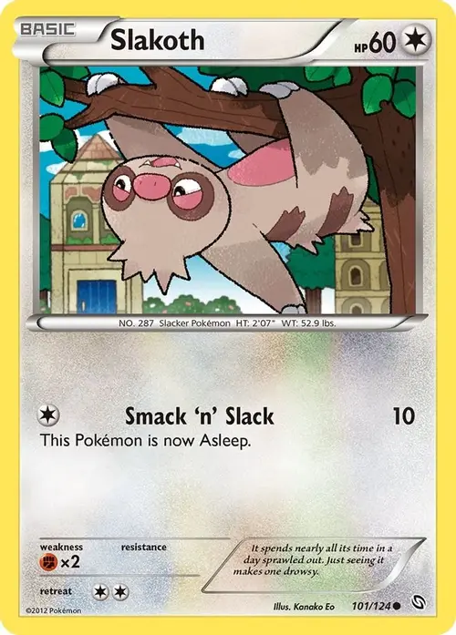 Slakoth card art
