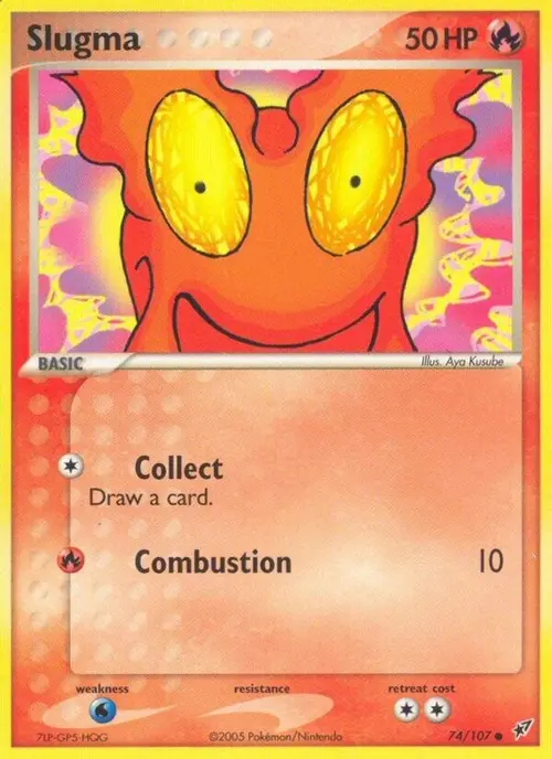 Slugma - 074/107 card art