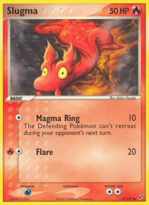 Slugma - 075/107 card art