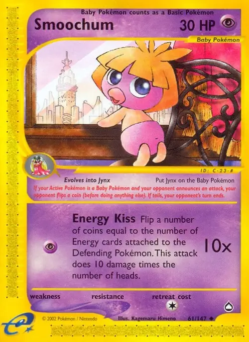 Smoochum card art