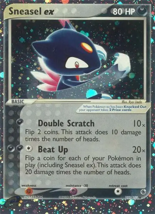 Sneasel ex card art