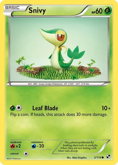 Snivy (2) card art