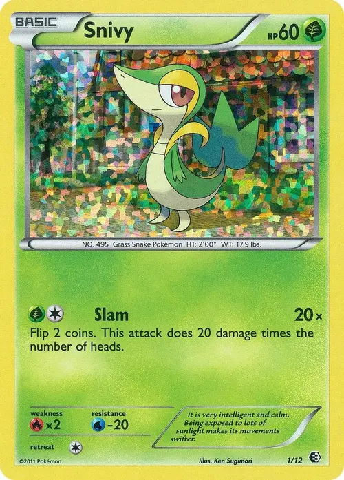 Snivy - 1/12 card art