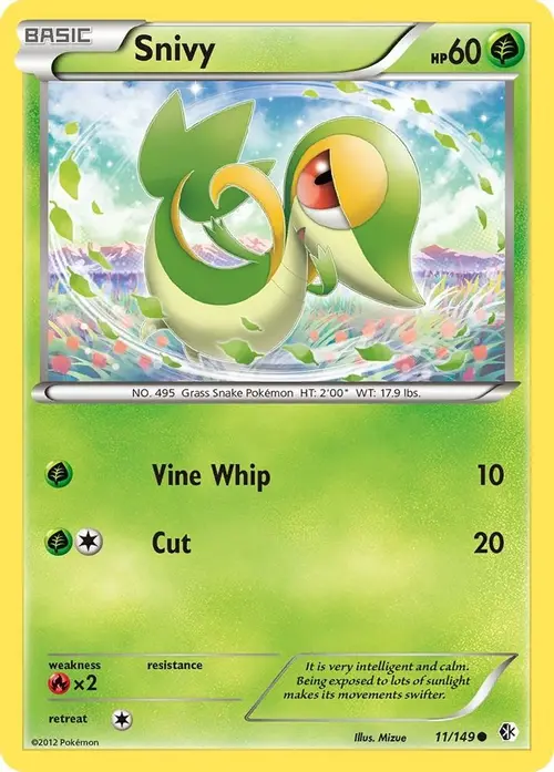 Snivy card art