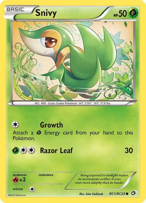 Snivy card art